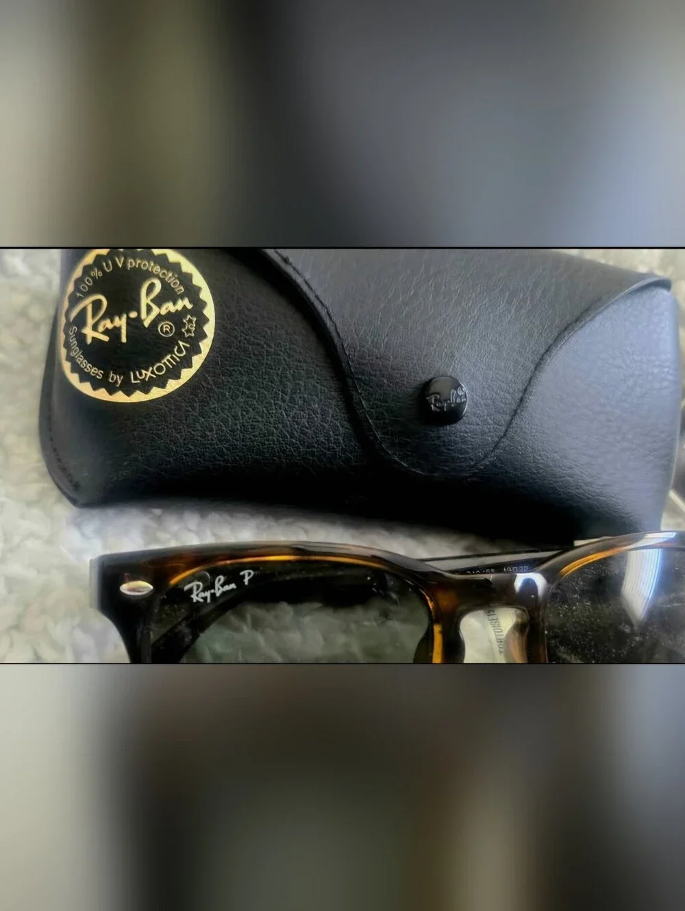 NEW Ray-Ban Tortoiseshell Frame Sunglasses with Black Case